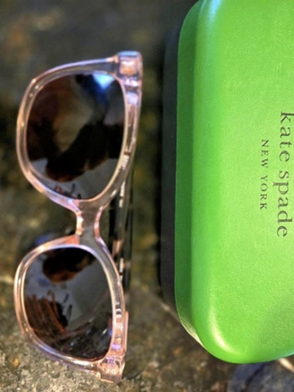 kate spade new york Pink & Brown Sunglasses Like New